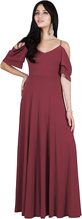 sexy v neck short sleeves evening maxi dress