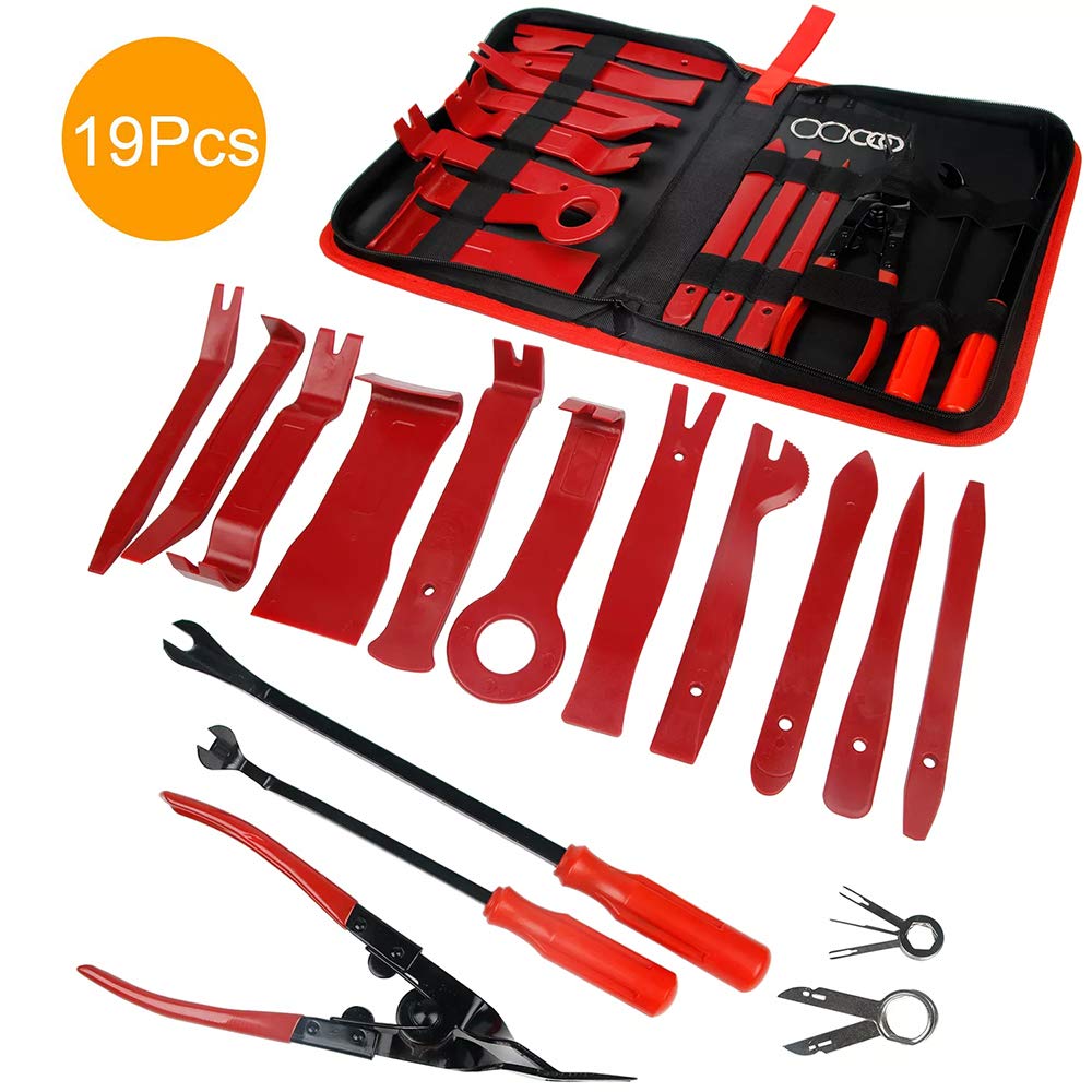 STYLINGCAR 19pcs Car Trim Removal Tool Auto Door Panel Removal Tool for