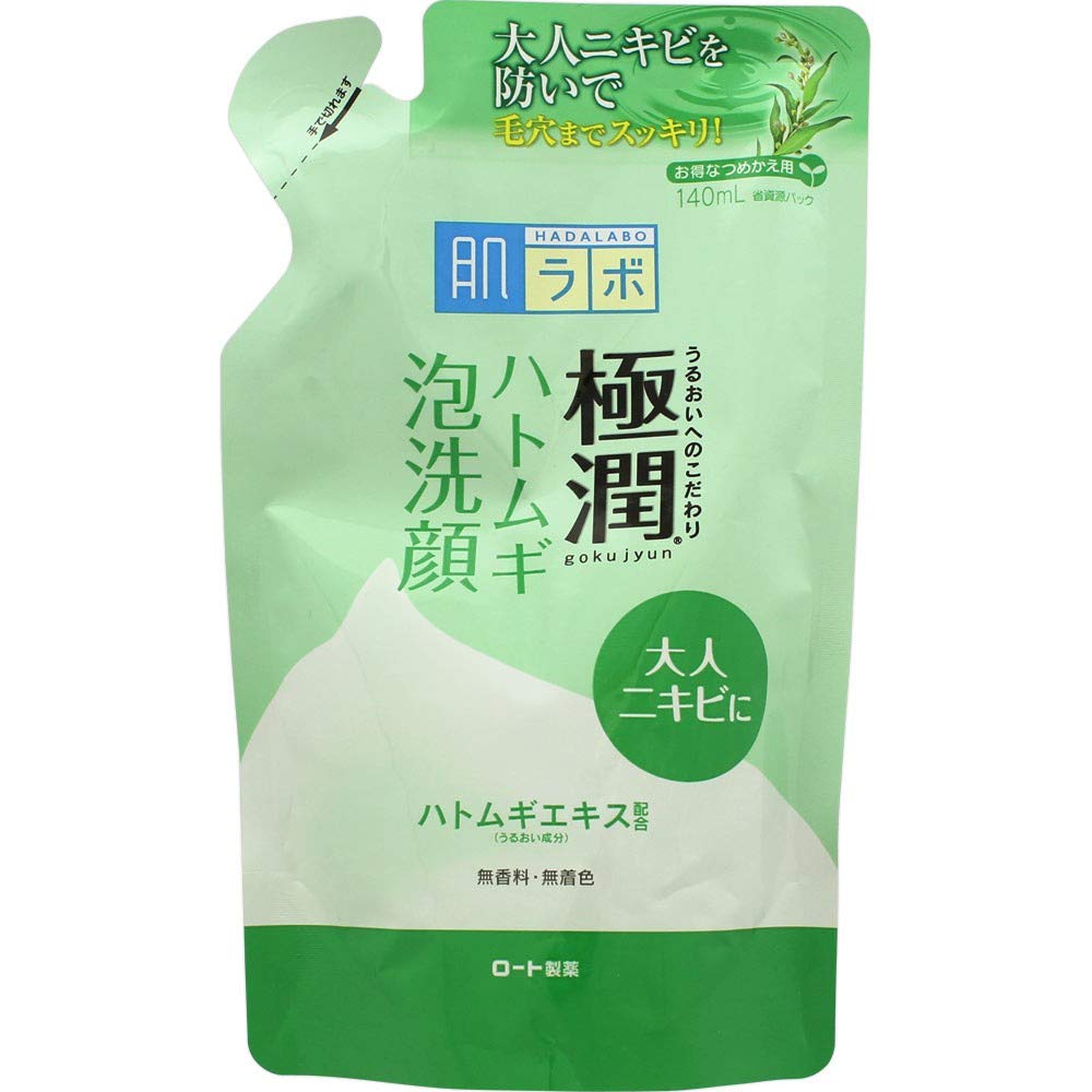 Japan Health and Beauty - 140mL for Skin Refill lab Gokujun Pearl Barley Foam Cleansing *AF27*