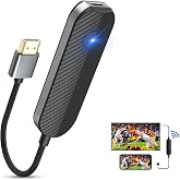 4K 1080P Wireless HDMI Display Adapter, WiFi Streaming Movies, Shows Receiver for i-Phone, i-Pad, Android, Tablet, Laptop, Window to HDTV/Monitor/Projector, Compatible Miracast, Air Play, DLNA