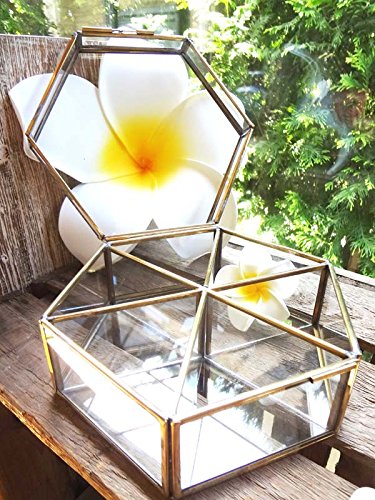 Amazon アジアン 雑貨 バリ ヘキサゴンガラスケース おしゃれ