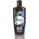 Vatika Naturals Dabur Enriched Black Seed Hair Oil – Strengthening & Shine-Enhancing Serum with Black Seed Extract for Scalp Vitality, Moisture Balance & Resilience – Promotes Healthy Hair – 300 ml