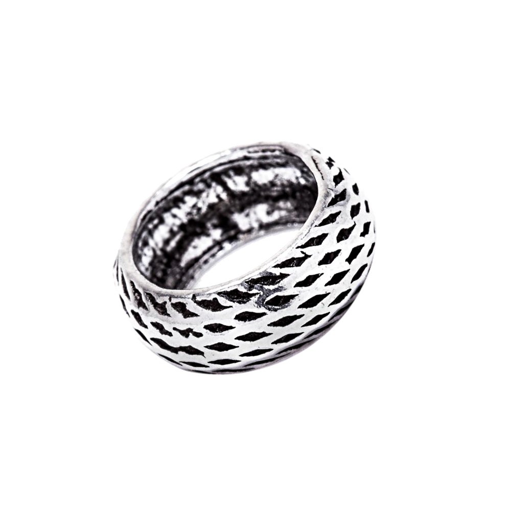 NKlaus Small Hair Beard Bead KALUR Antique Style 925 Sterling Silver 7677