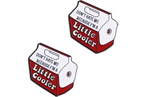 Red Cute Enamel Little Cooler Cartoon Design funny Brooch Pins for Backpacks DIY Accessory Badges Hats Bags