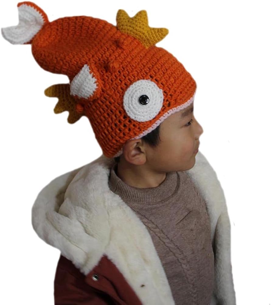 knitted fish hat
