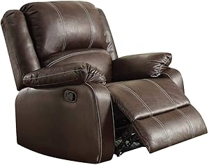 ACME Zuriel Rocker Recliner - 52282 - Brown PU