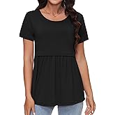 Sosolism Women's Maternity Nursing Shirts for Breastfeeding Tops