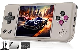 CREDEVZONE RG28XX Handheld Game Console 2.83-inch 640*480 IPS Screen Preinstalled System 3100mAh Support HD-M-I Output TV 2.4G Wireless/Wired Controller RG 28xx Gray