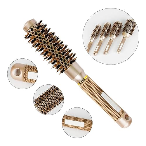 H&S Round Hair Brush Blow Dry Drying Boar Bristle 53mm Large Round
