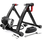 Sportneer Bike Trainer - Magnetic Indoor Cycling Trainer Stand for 26-28" & 700C Wheels, 6 Resistance Levels Stationary Bike 