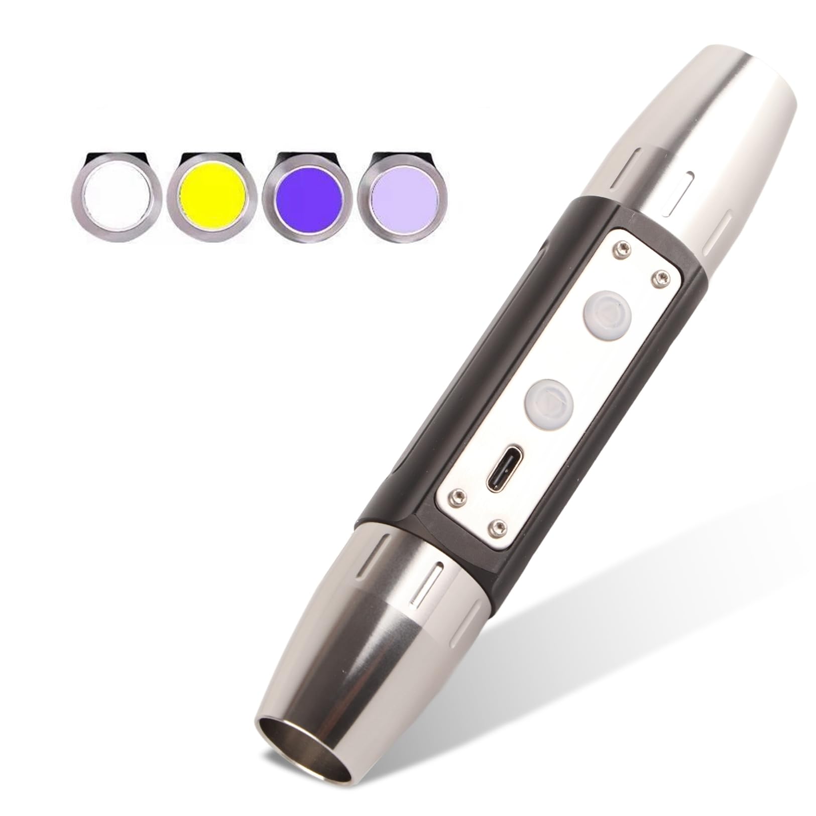 Portable Jewelry Appraisal Flashlight DX4 Four Light Source USB Rechargeable UV Torch