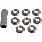 8pcs Switch Nut w/Wrench Replacement for FUTABA JR/Frsky Transmitter N10268 (Titanium)