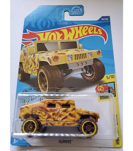 Hot Wheels Humvee Rosso Serie HW Dirt - Modellino 1:64 Anno 2025 In Custodia C