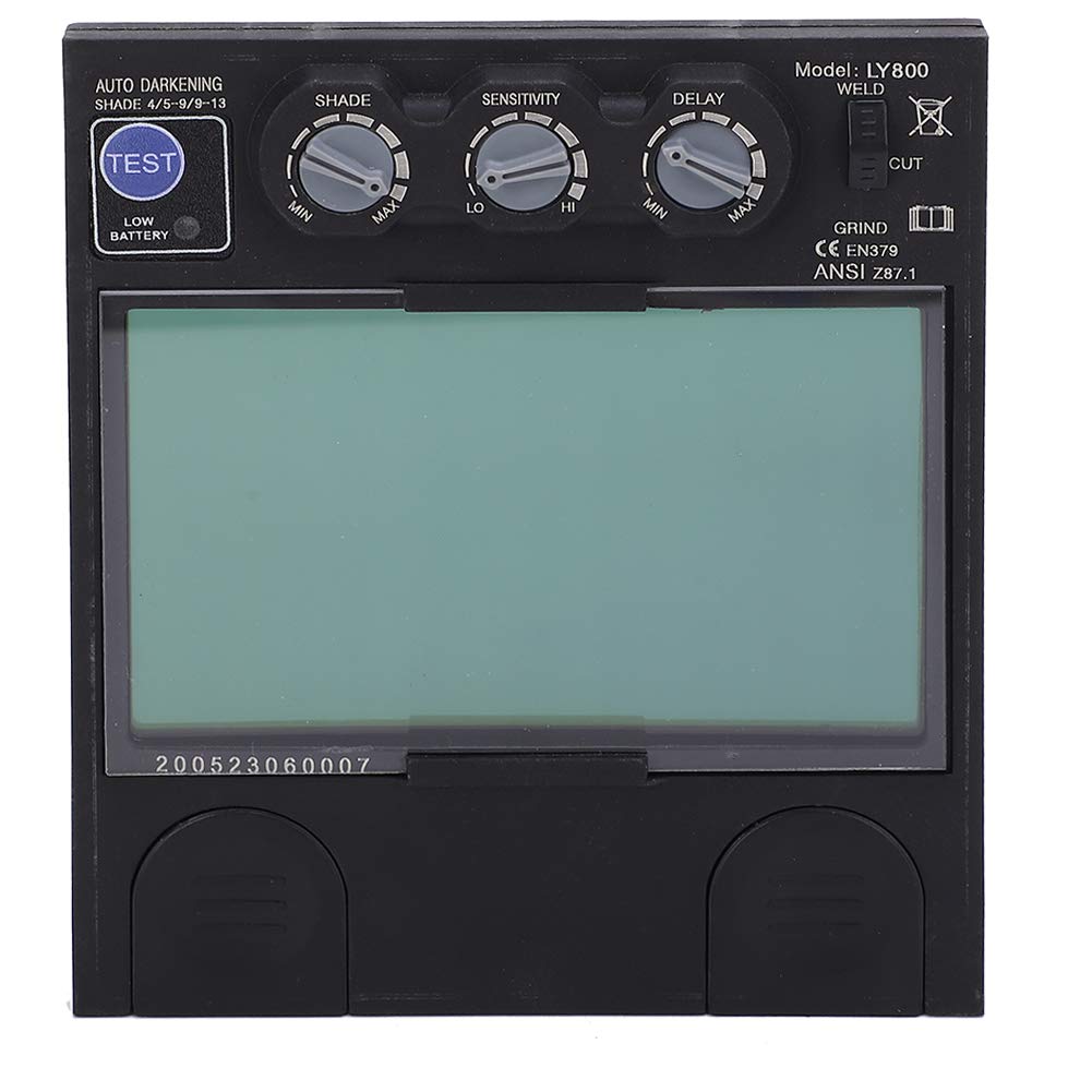 Welding Helmet Lens, Solar Auto-Darkening Welding Lens, Ajustable LCD Lens Dimming Shade Horizontal Filter, Welding Protective Mask Lens, Welding Supplies