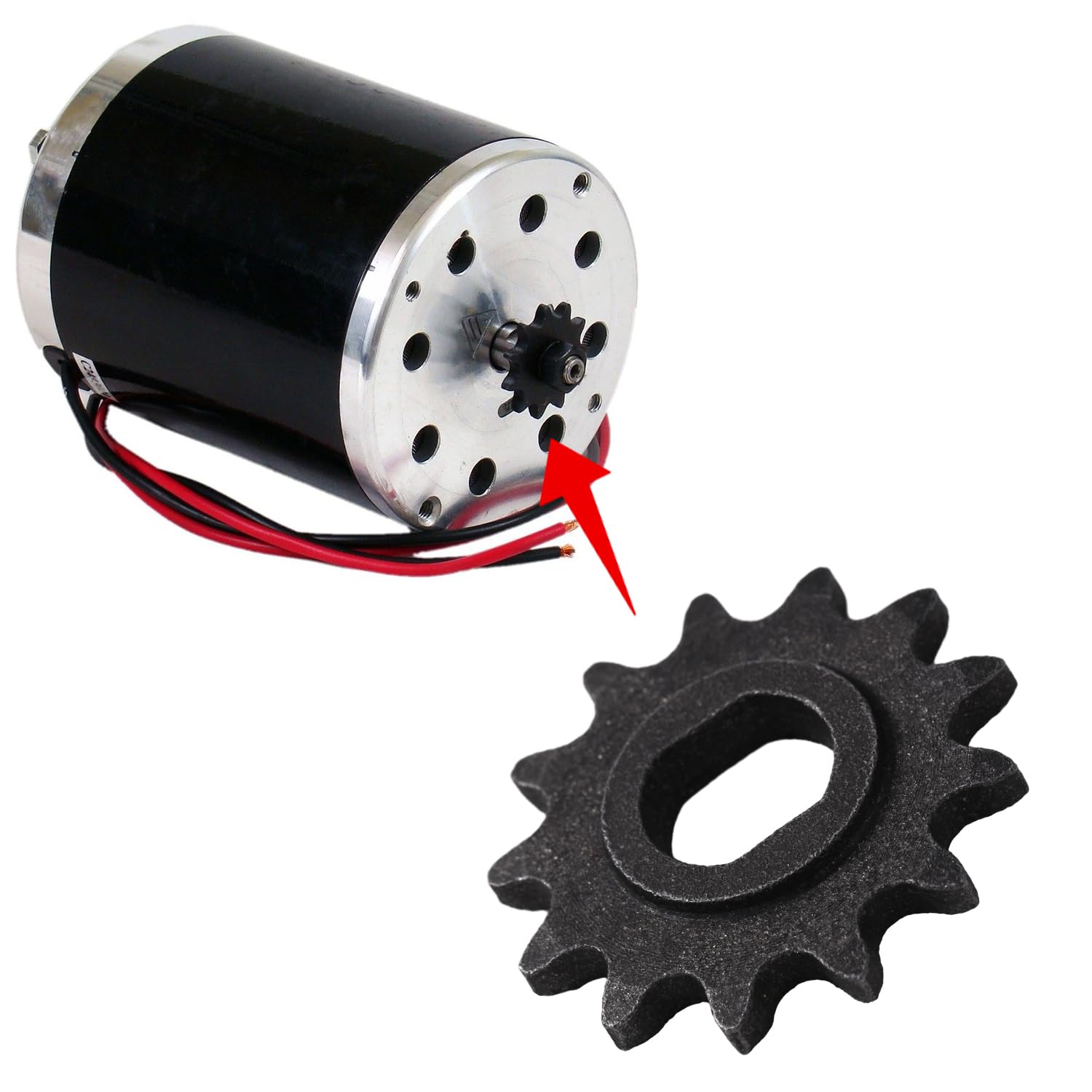 KAMIER Upgraded 25H Chain 13T Teeth Motor Sprocket Master Link Replacement for Razor MX500 MX650 SX500 Mcgrath Dirt Rocket Bike RSF650 MY1020 Motor Kids Electric Scooter Mini Bike Go Kart Cart Parts