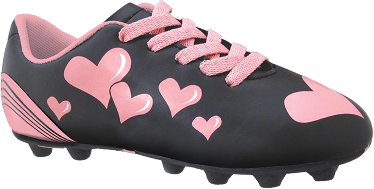girls pink soccer cleats
