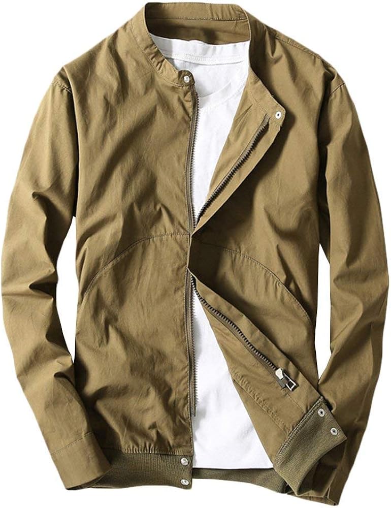 Men's Summer Ultra Jacket Solid Overcoat Color Lightweight Modern