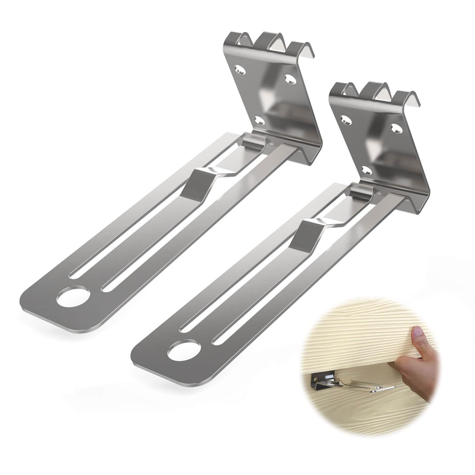 2Pcs Siding Removal Tool, Gecko Siding Gauge, Sliding Mounting Gauge 5/16in Overlap Gauge Sliding Board Tool for Home Installation