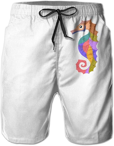 90ioup - Pantalones Cortos de natación para Hombre, diseño de Caballito