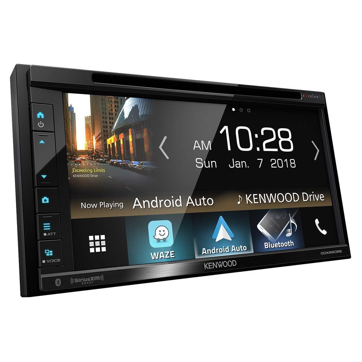 Kenwood Excelon DDX6905S 6.8" WVGA 2-DIN Multimedia DVD Receiver w/Wired CarPlay and Android Auto