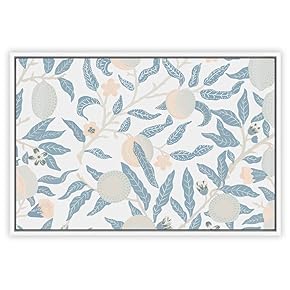 SIGNWIN Framed Canvas Wall Art Floral Pattern Canvas...