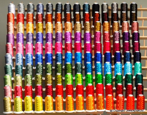 PREMIUM 140 Cones (1100 Yards Each) of Polyester Embroidery Threads for for Brother Babylock Janome Singer Pfaff Husqvarna Bernina Machines From Threadnanny