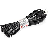Monoprice 15ft 18AWG AC Power Cord Cable w/o Polarized, 10A (NEMA 1-15P to IEC-320-C7)