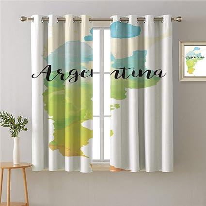 Amazon Com Jinguizi Argentina Grommets Curtain Kitchen Country