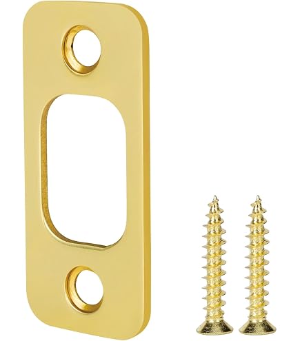 Deadbolt Strike Plate-Satin Stainless Steel Finish-FREE POST