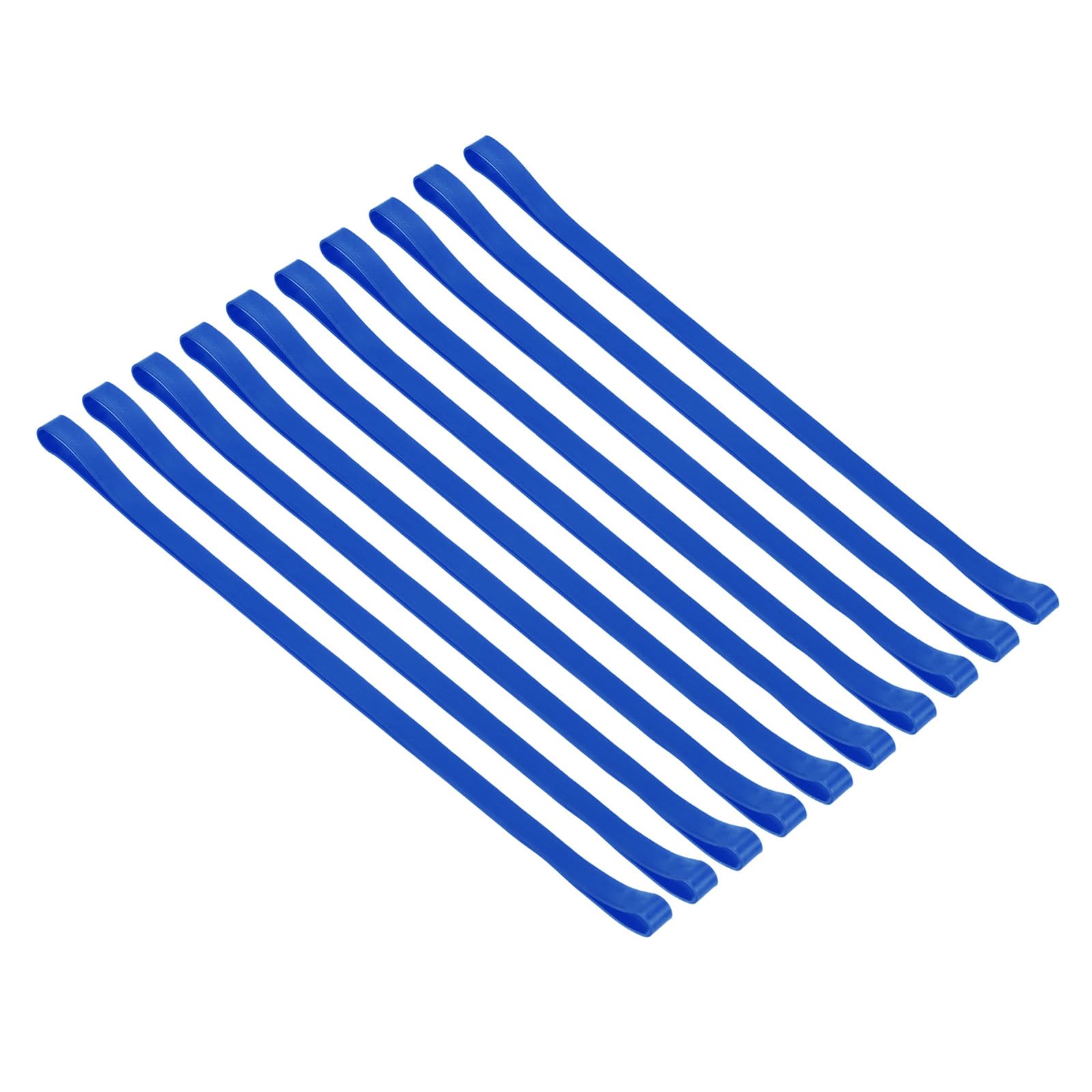 PATIKIL Towel Bands, 10 Pack Elastic Towel Clips Cruise Essentials Windproof Silicone Beach Towel Straps for Beach Pool Cruise Chairs, Blue