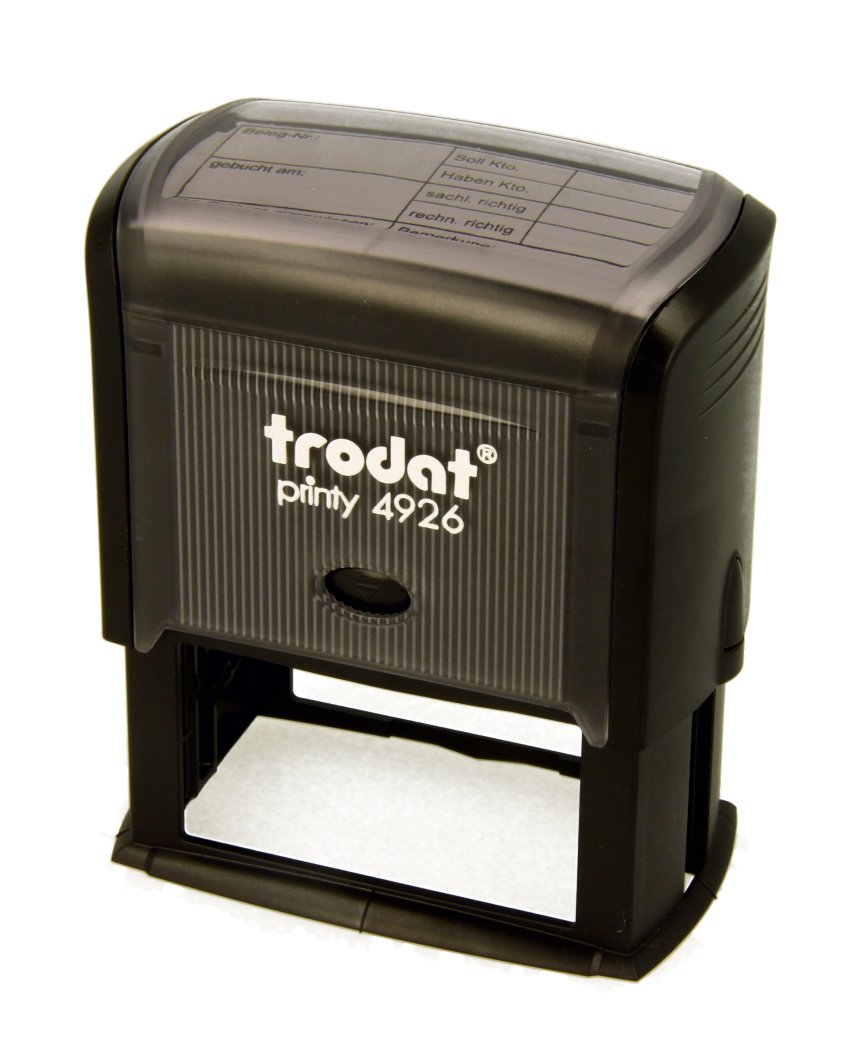 Trodat Self Inking Stamp, Printy 4926, Rectangular, 75x38mm, Black (Black), Rubber Material, 3000-4000 Prints