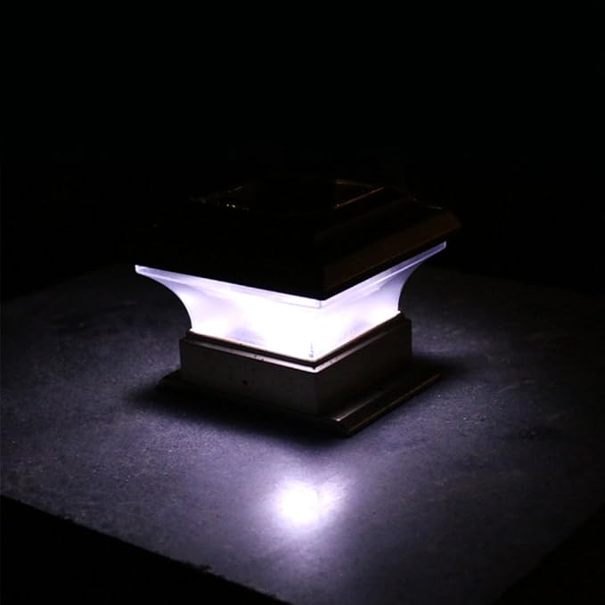 YUOKI99 Solarbetriebene Zaunbeleuchtung, wasserfest, Solar-Lichter, LED