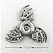 Premium Cool Dragon Snitch Fidget Hand Spinners Metal Fly Wing Focus Toy Stainless Steel Fingertip Gyro Stress Relief Spiral TwisterToy Party Favors Birthday Gift for Kids Adults(Silver)