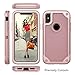 iPhone X Case,Dake 3-Layer Defender Heavy Duty Shockproof Full-body Protective Case for Apple iPhone X 2017 Release Rose Gold