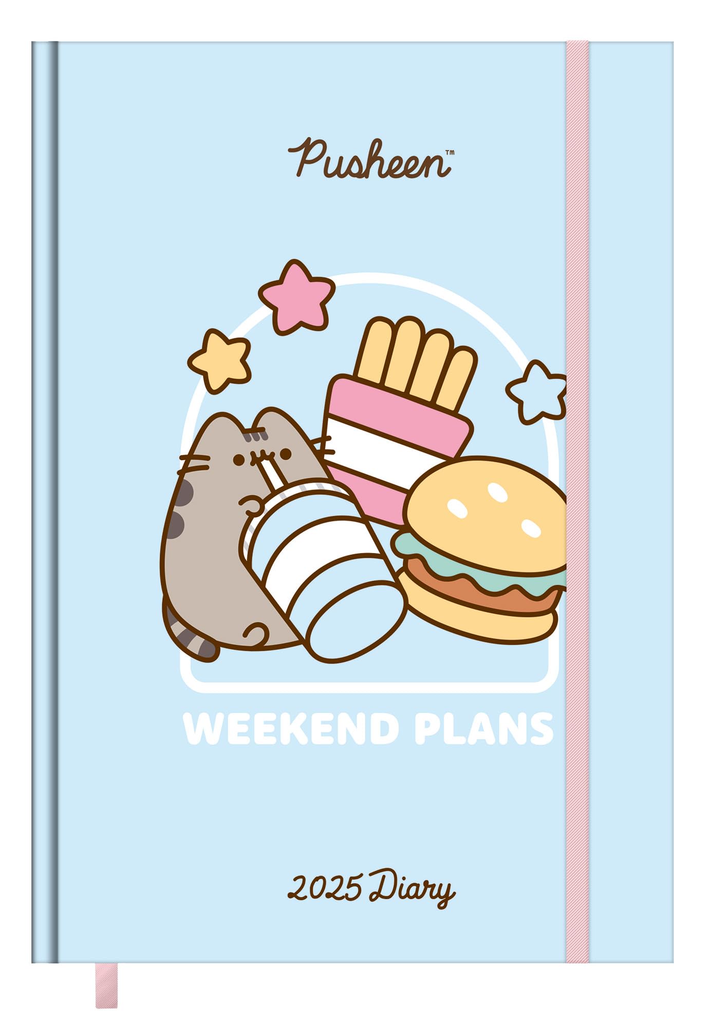 ‎Pyramid International PUSHEEN 2025 A5 Diary – Trendy DTP Design with Adorable Cat Illustration, Monthly & Weekly Layouts for Creative Planning, Detailed Note-Taking, and Personal Journaling Each Day