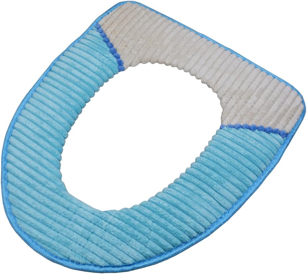 16.9"x14.5" Bathroom Toilet Seat Cover Pads (Sky blue)