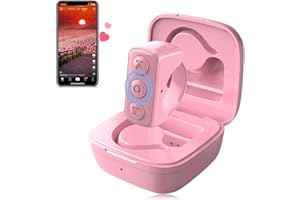 INNCNN Remote Scrolling Ring for TikTok, Bluetooth Page Turner for iPad iPhone, Scroller Remote for TIK Tok, Camera Shutter Remote Control for iOS, Android - Pink