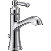 Moen Dartmoor Chrome Single Handle Bathroom Sink Faucet with Optional Deckplate, 6803