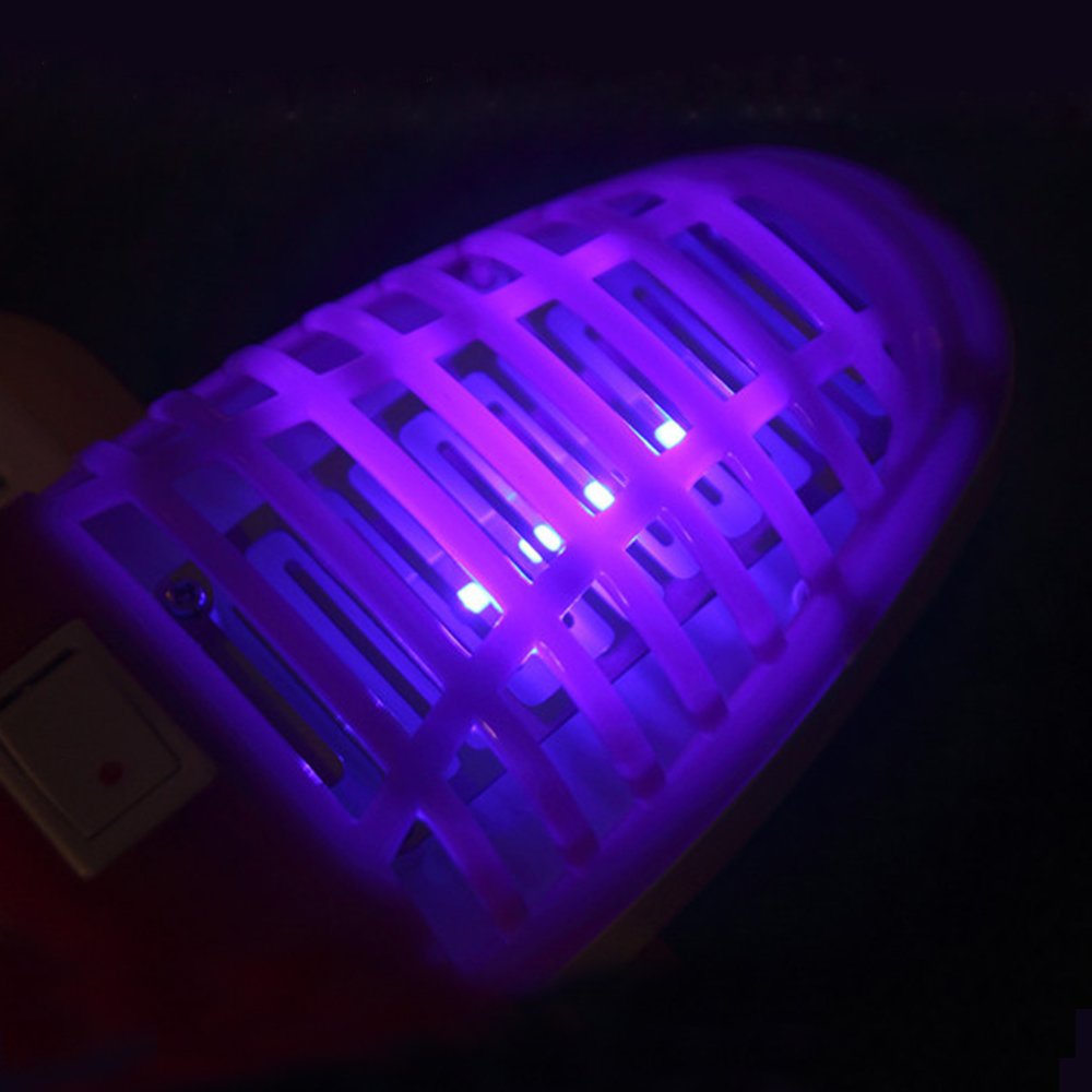 Vone Electronic Insect Killer, Bug Zapper Night Lamp Household Fly Killer, Insect Control Electronic Repellent, Auto To and Off Safe Children Pets (2 Pack)