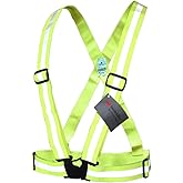 Salzmann Reflective Cross Belt Vest | Highly Reflective with Adjustable Straps | Made with 3M Scotchlite