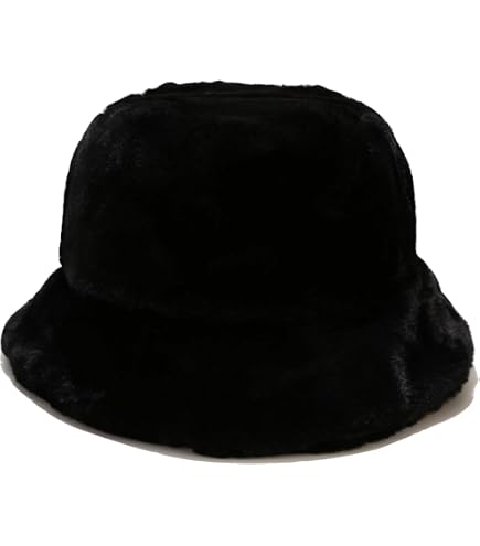 Winter Faux Fur Furry Bucket Hat Fluffy Fuzzy Warm Hat Plush  display picture 1