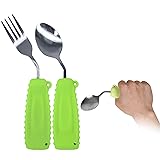 Ehucon Adaptive Utensils Angled Spoon and Fork for