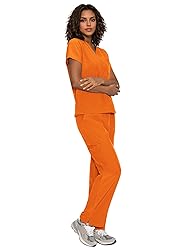 floralhue Scrubs for Women, V-Neck Scrubs Top