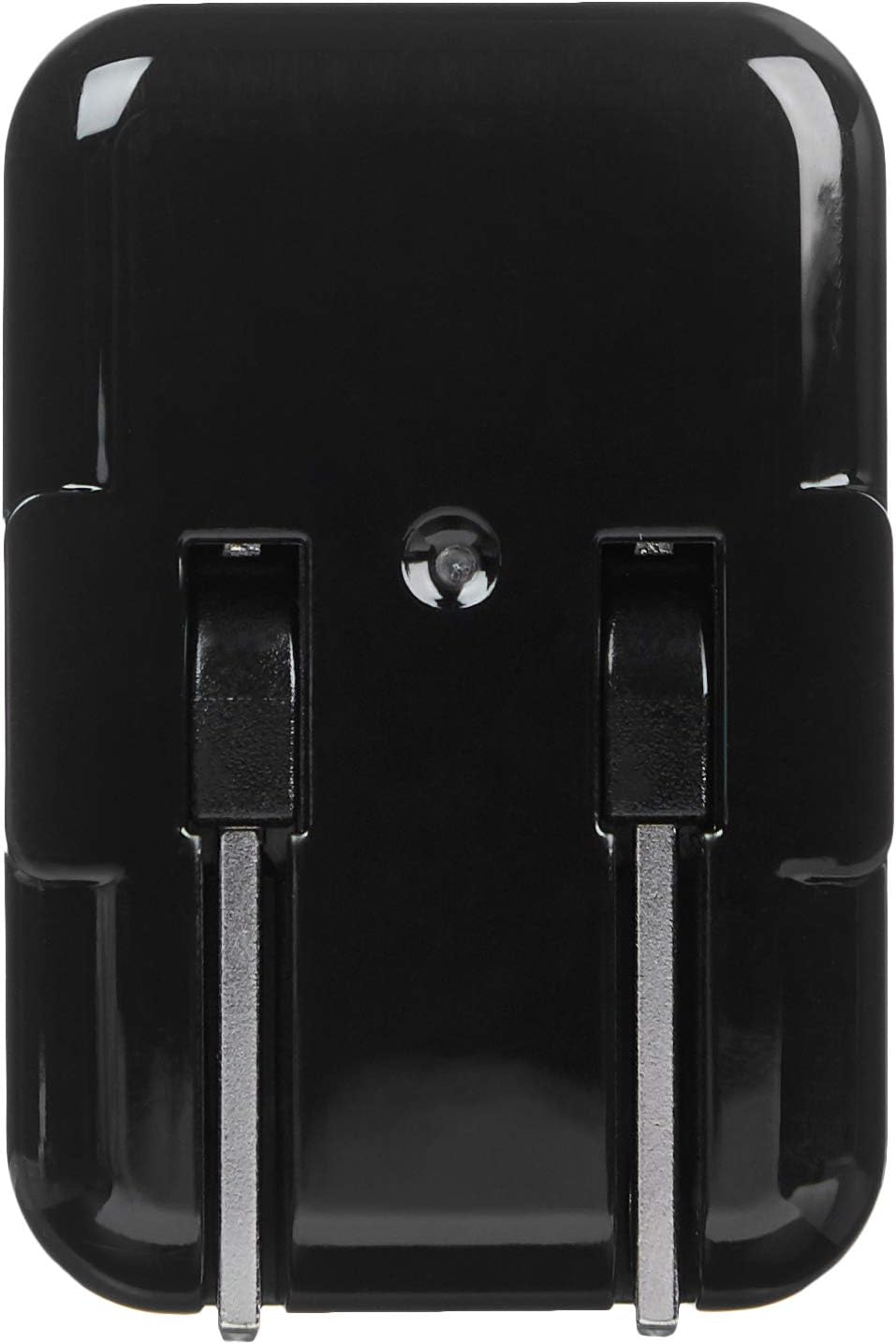  Basics One-Port 12W USB Wall Charger for Phone, iPad, and Tablet, 2.4 Amp, Black (2-Pack)