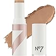 No7 Stay Perfect Foundation Stick - Long-Wear Cream Foundation with Medium, Buildable Coverage - Enriched with Squalene for a Hydrating, Non-Drying & Dewy Finish - Latte (10g)