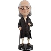 Royal Bobbles Benjamin Franklin &ndash; Founding Fathers Collection &ndash; 8 Inches Tall &ndash; Collectible Bobblehead Statue