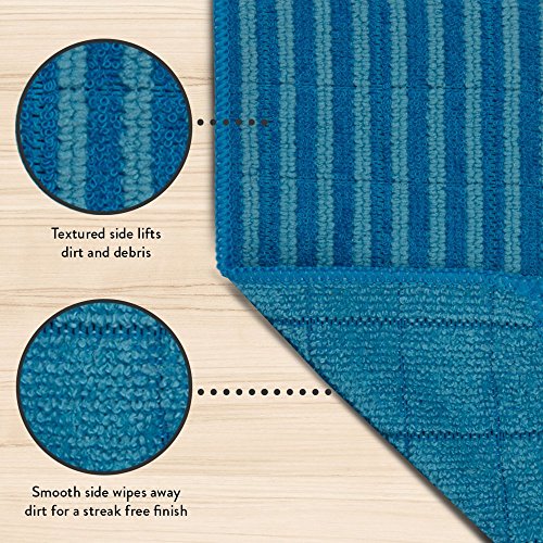 Microfiber Cleaning and Polishing Cloth for Stainless Steel by Care Touch – Double Sided Towel for Smooth and Textured Cleaning; Cars, Household Appliances, Pack of 3