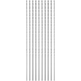 HARFINGTON 10pcs Extra Long Drill Bits, 1.5mm HSS Drill Bit with High Speed Steel Straight Shank 120mm Length for Metal Woodwork Plastic Aluminum Alloy