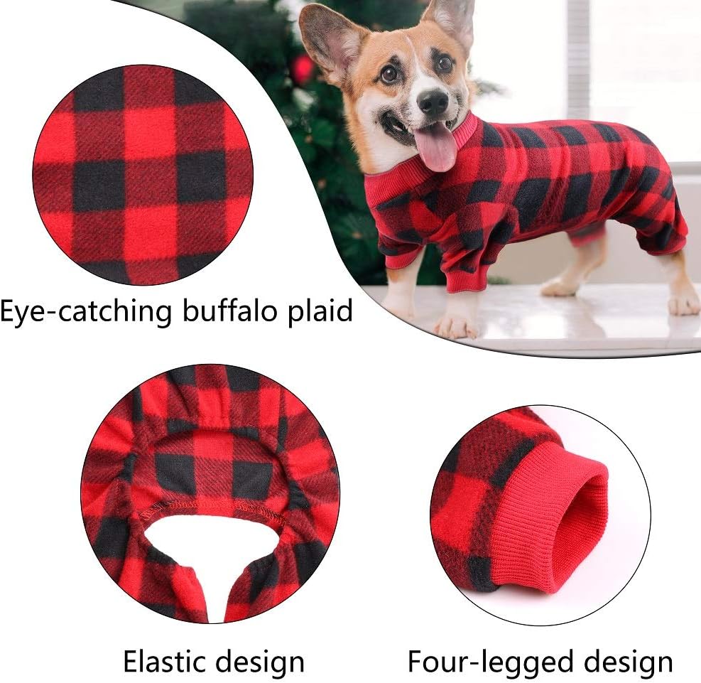 red flannel dog pajamas