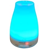 Radha Beauty Essential Oil Diffuser 7 colors - 120 ml Cool Mist Aroma Humidifier for Aromatherapy with changing Colored LED Lights, Portable, Waterless Auto Shut-off and Adjustable Mist mode